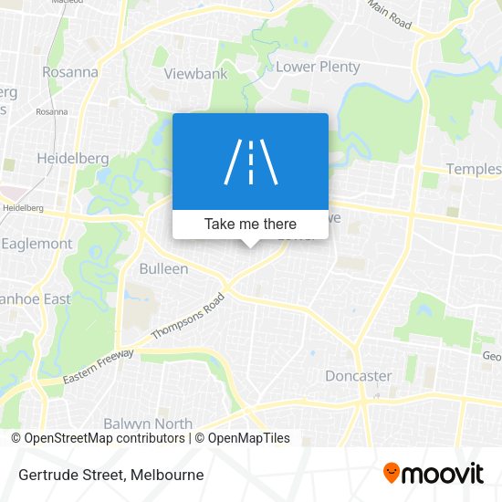Gertrude Street map