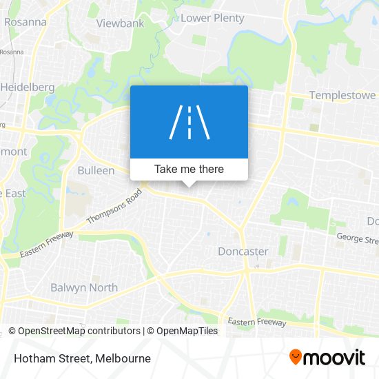 Hotham Street map