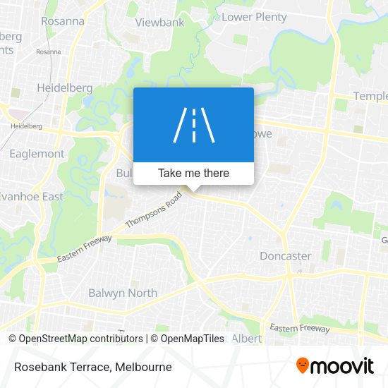 Rosebank Terrace map