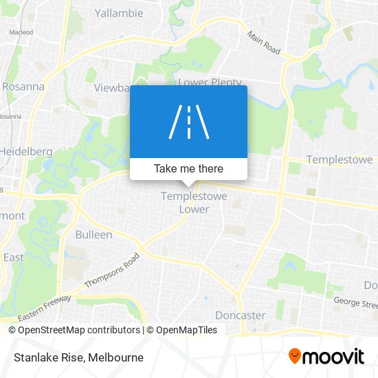 Stanlake Rise map