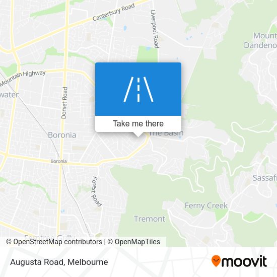 Augusta Road map