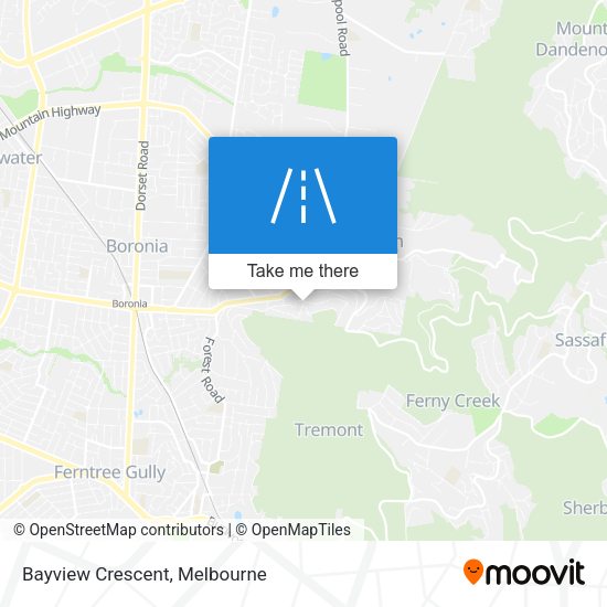 Bayview Crescent map