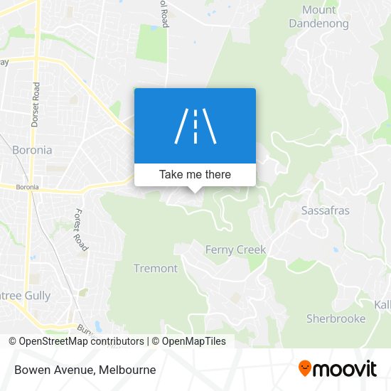 Bowen Avenue map