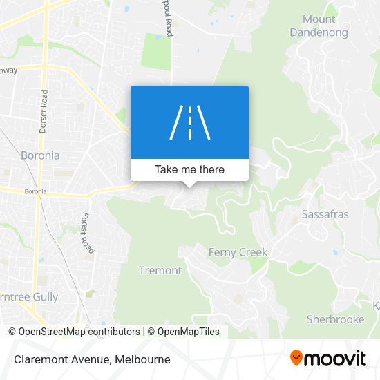 Claremont Avenue map