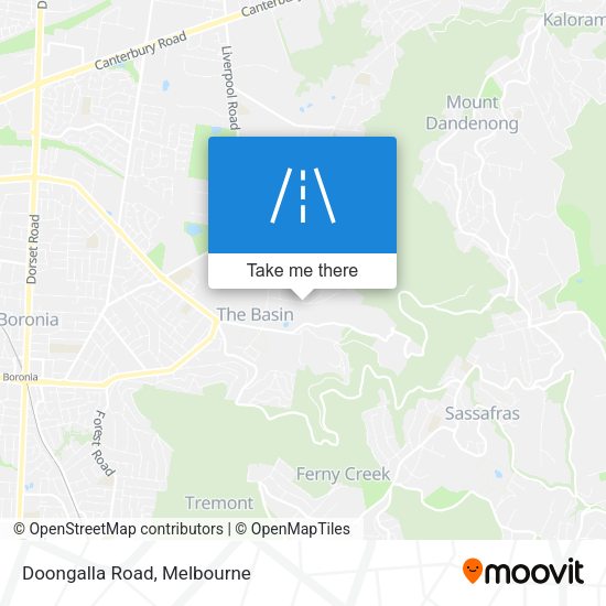 Doongalla Road map
