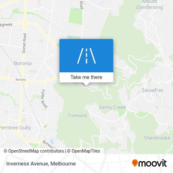 Inverness Avenue map