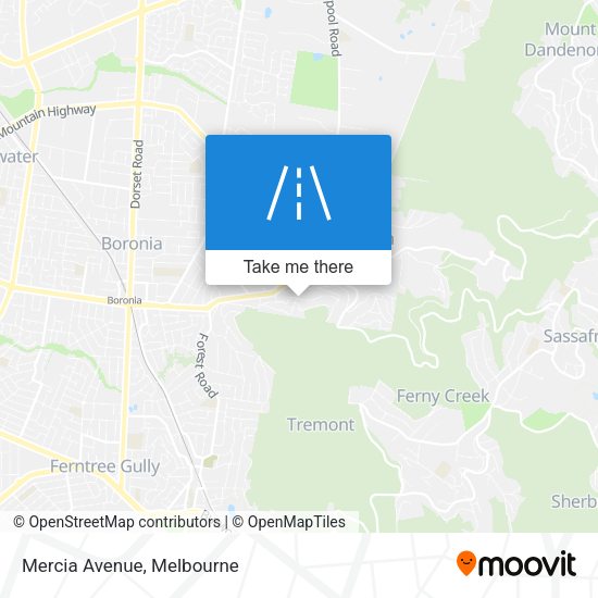 Mercia Avenue map