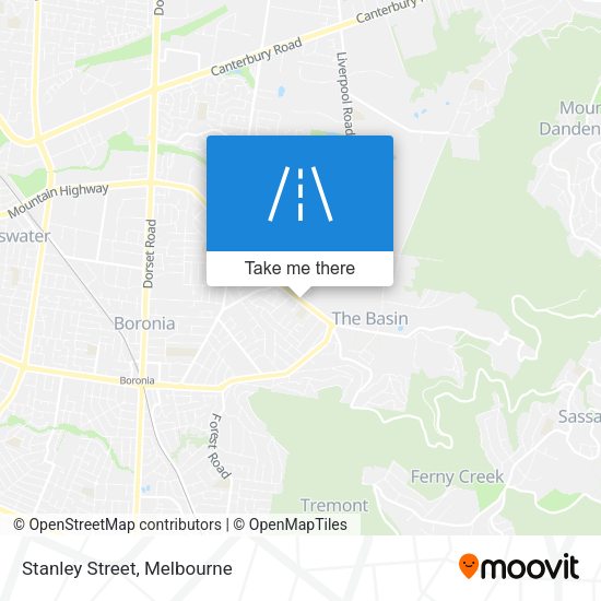 Stanley Street map