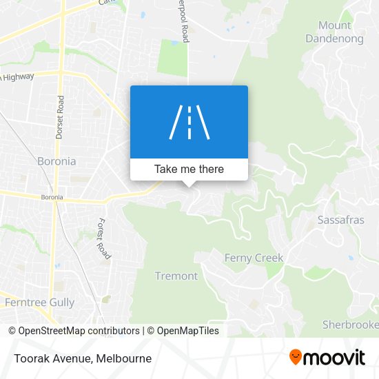 Toorak Avenue map