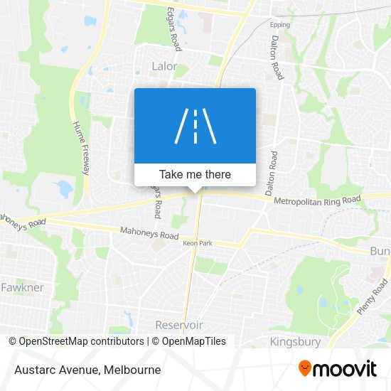 Austarc Avenue map