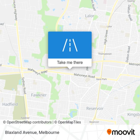 Blaxland Avenue map