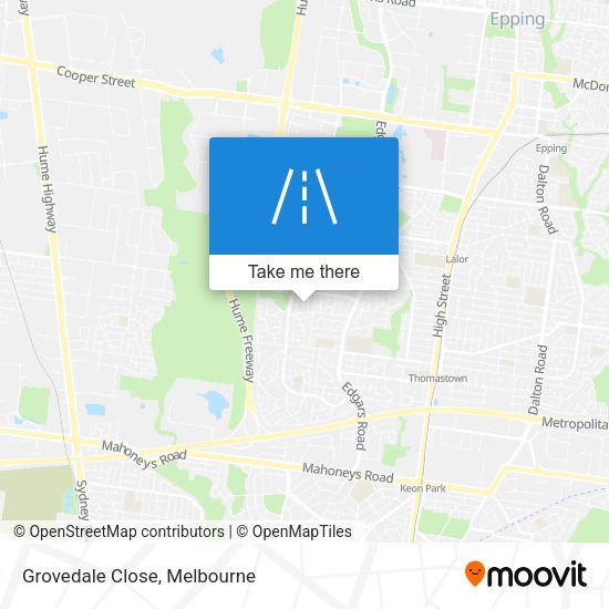Grovedale Close map