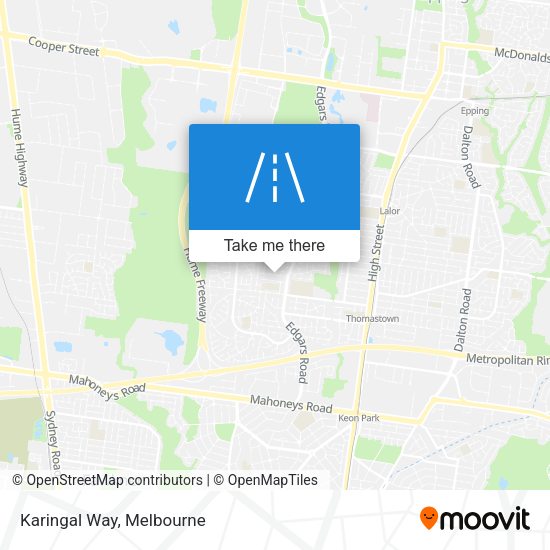 Karingal Way map
