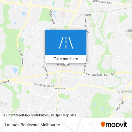 Latitude Boulevard map