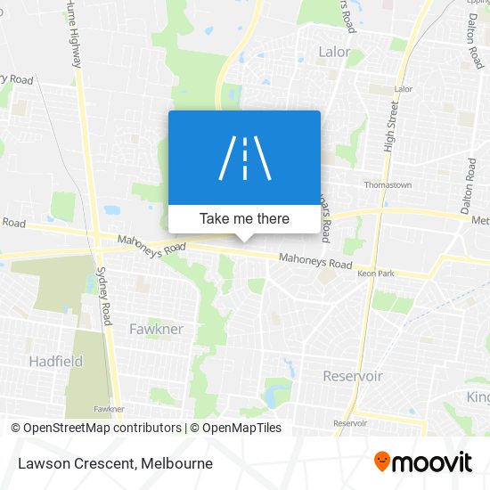 Lawson Crescent map