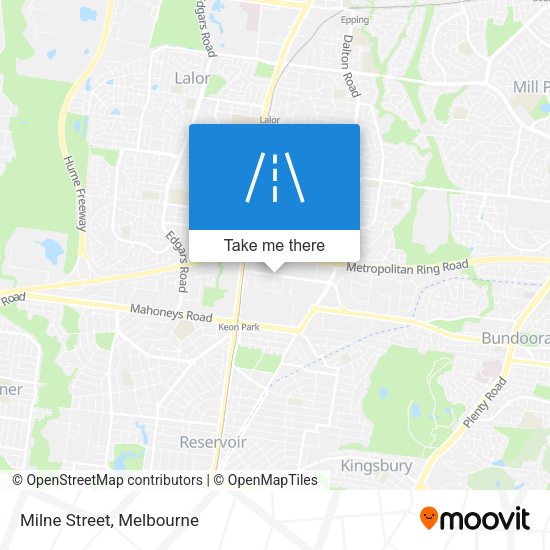Milne Street map