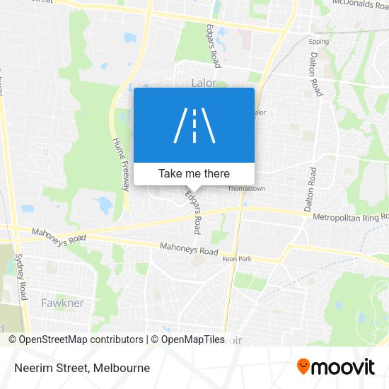 Neerim Street map