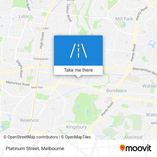 Platinum Street map