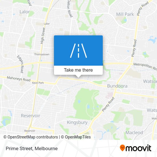 Prime Street map