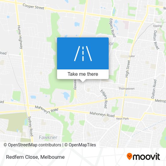 Redfern Close map