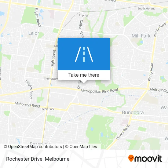 Mapa Rochester Drive