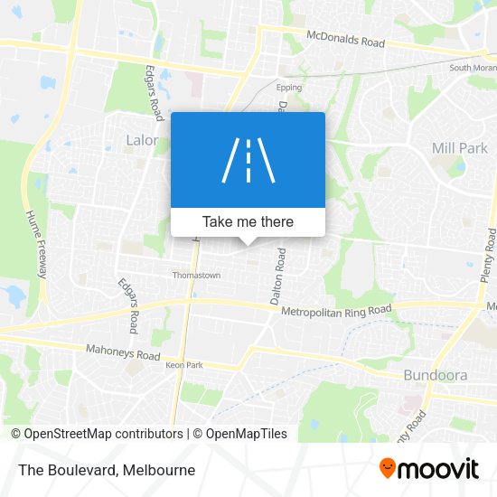The Boulevard map