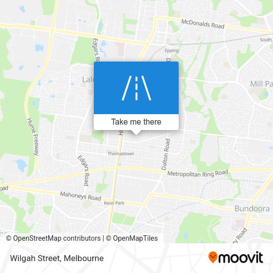 Wilgah Street map
