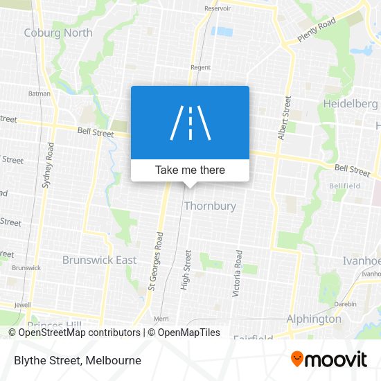 Blythe Street map