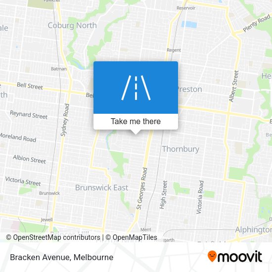 Bracken Avenue map