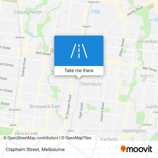 Clapham Street map