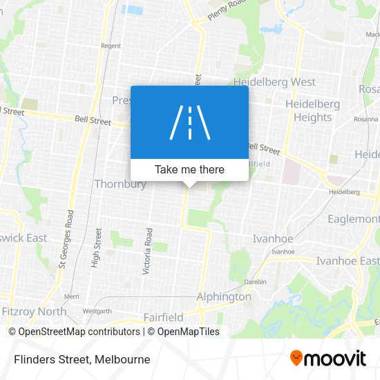 Flinders Street map