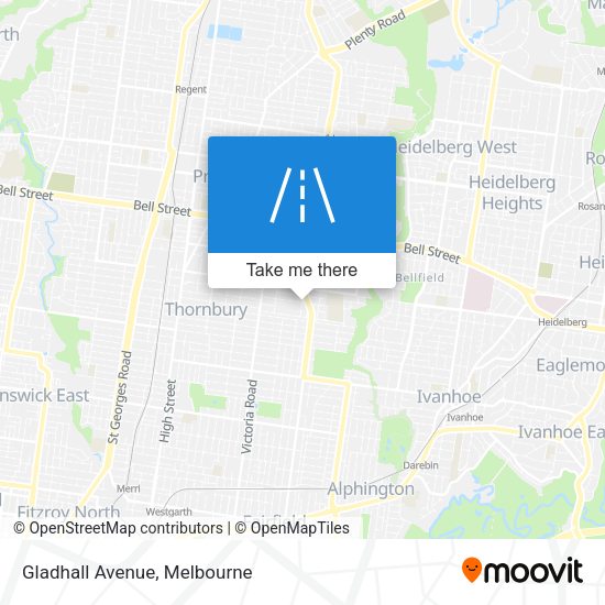 Gladhall Avenue map