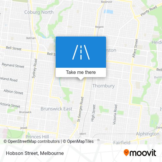 Hobson Street map