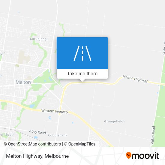 Melton Highway map