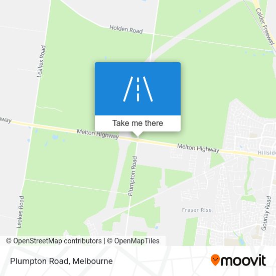 Plumpton Road map