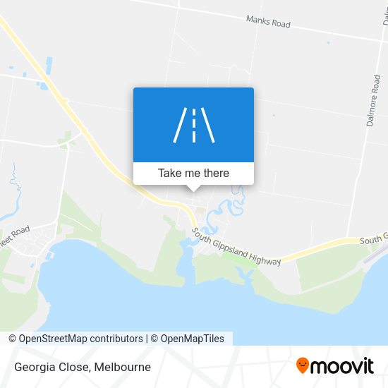 Georgia Close map