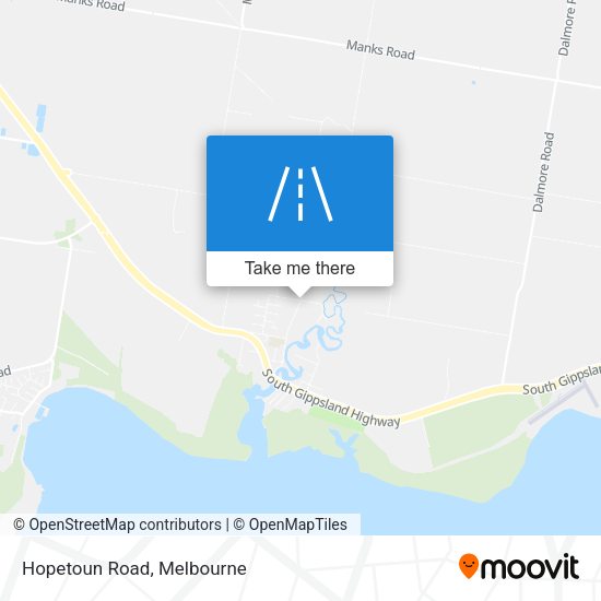 Hopetoun Road map