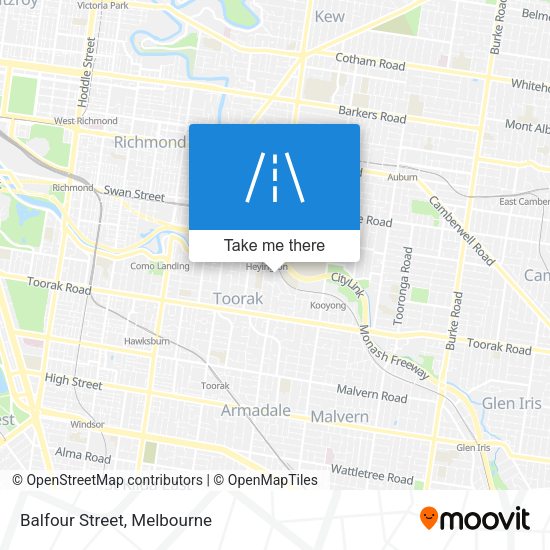 Balfour Street map