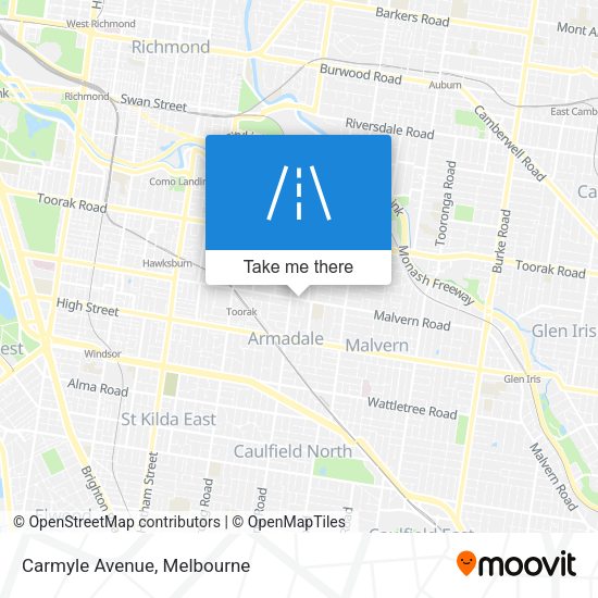 Carmyle Avenue map