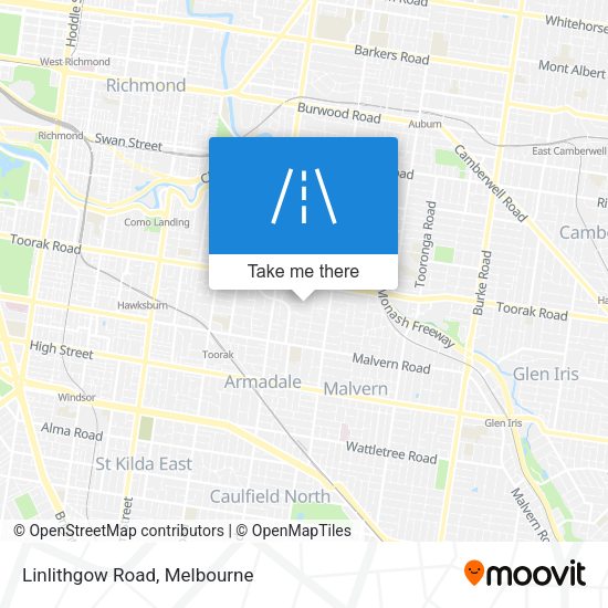 Linlithgow Road map