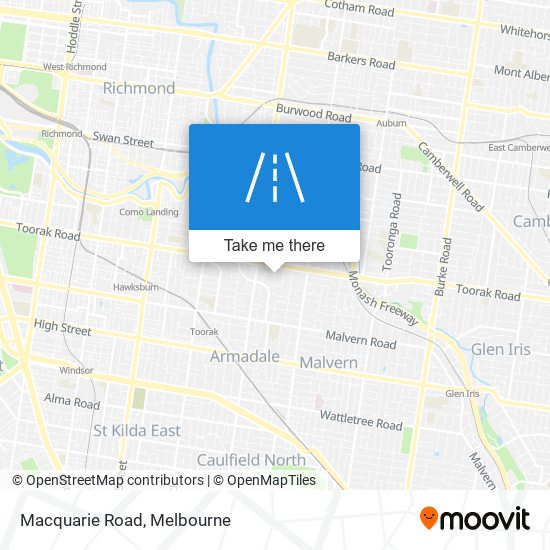 Mapa Macquarie Road