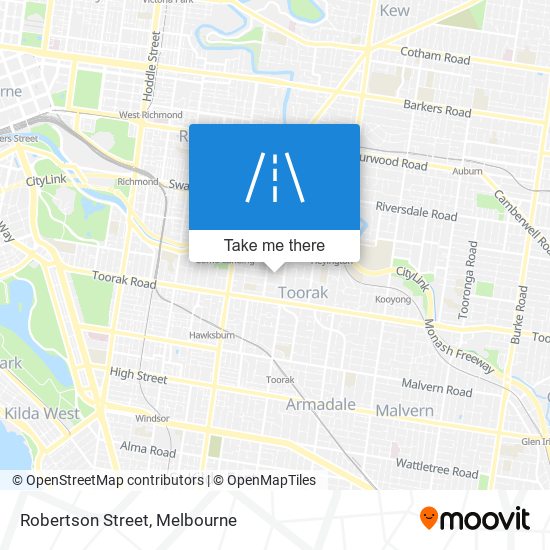 Robertson Street map