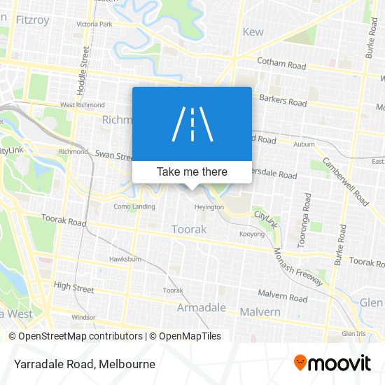 Yarradale Road map