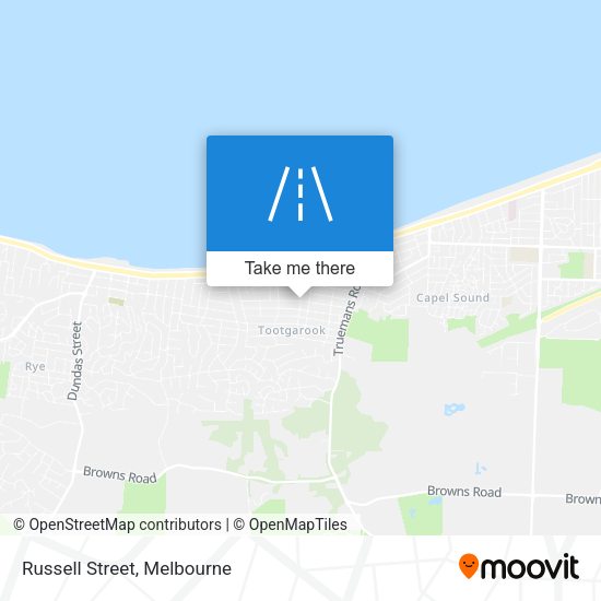 Russell Street map