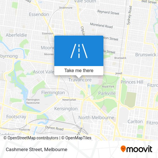 Cashmere Street map