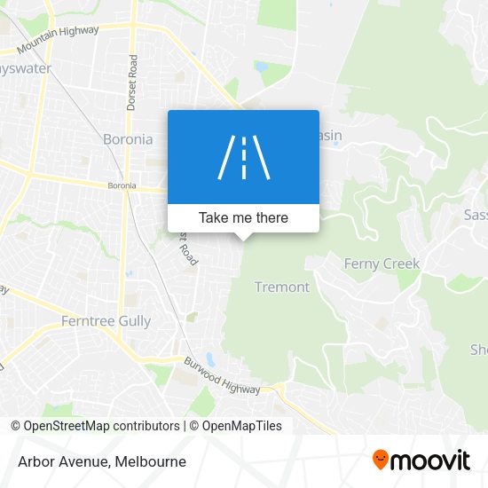 Arbor Avenue map