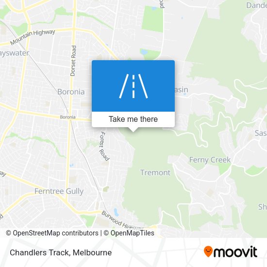 Chandlers Track map