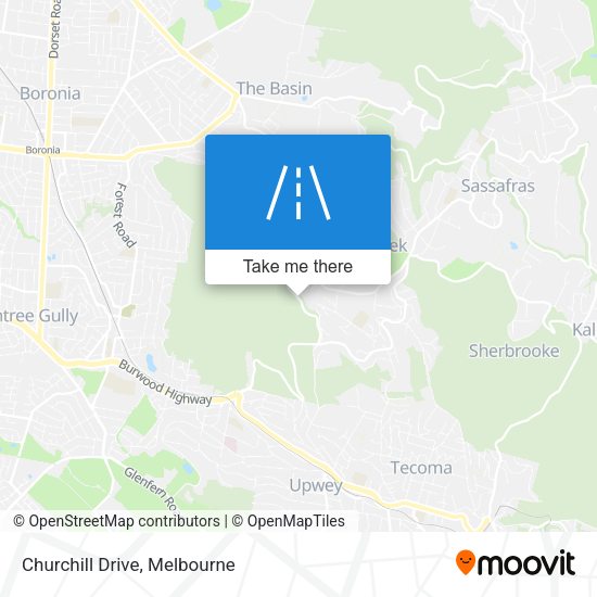 Churchill Drive map