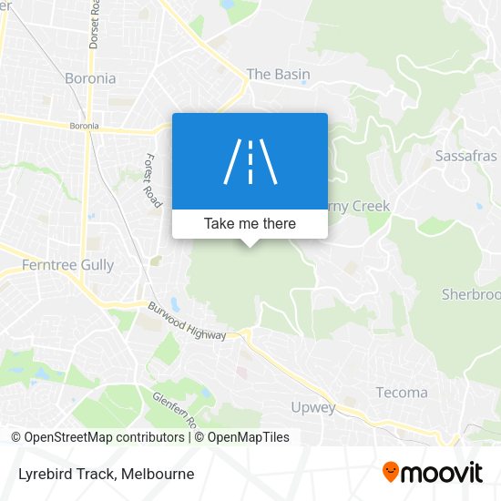 Lyrebird Track map