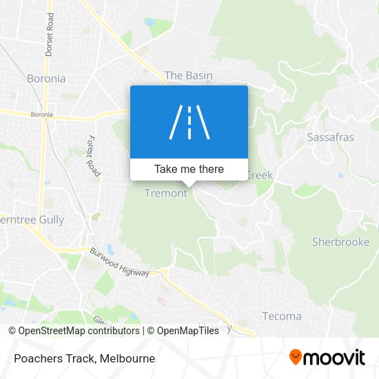 Poachers Track map